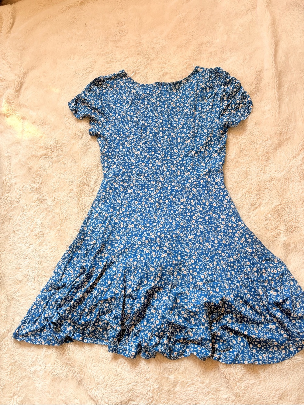 Princess Polly Blue Floral Mini Dress – Size 2 | Soft‑Girl | Summer Romance - Picture 7 of 7
